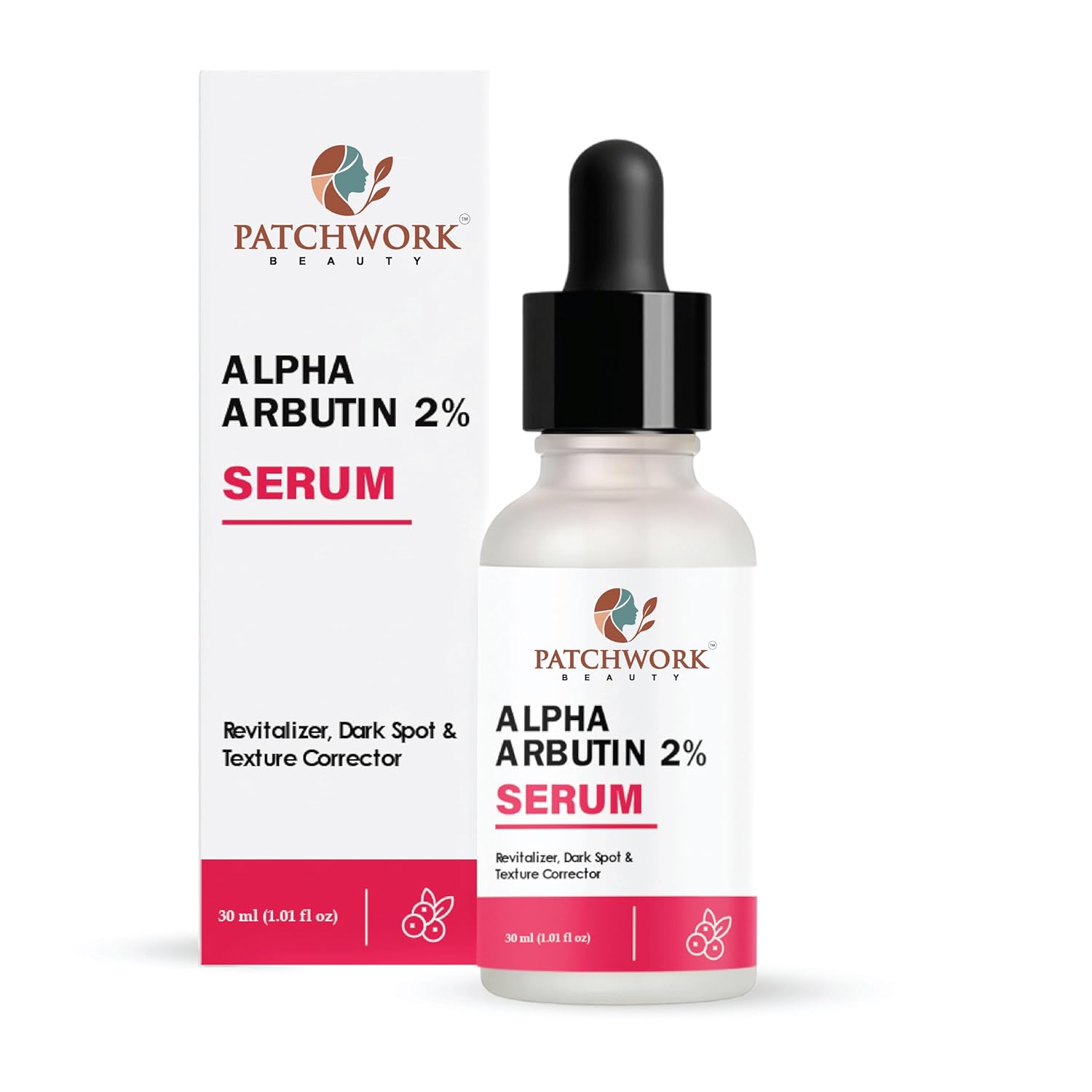 Patchwork Beauty Alpha Arbutin 2% Serum, Dark Spot Corrector and Revitalizer, 30 ml