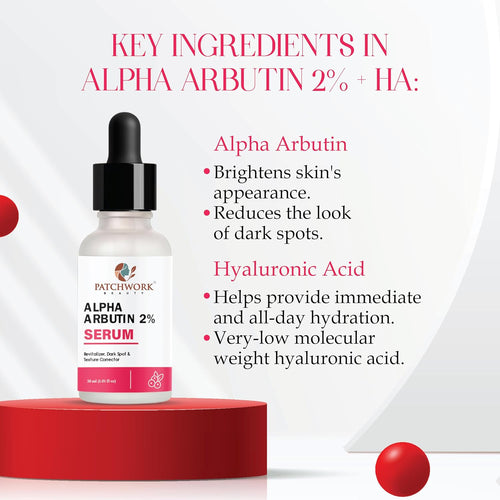 Patchwork Beauty Alpha Arbutin 2% Serum, Dark Spot Corrector and Revitalizer, 30 ml