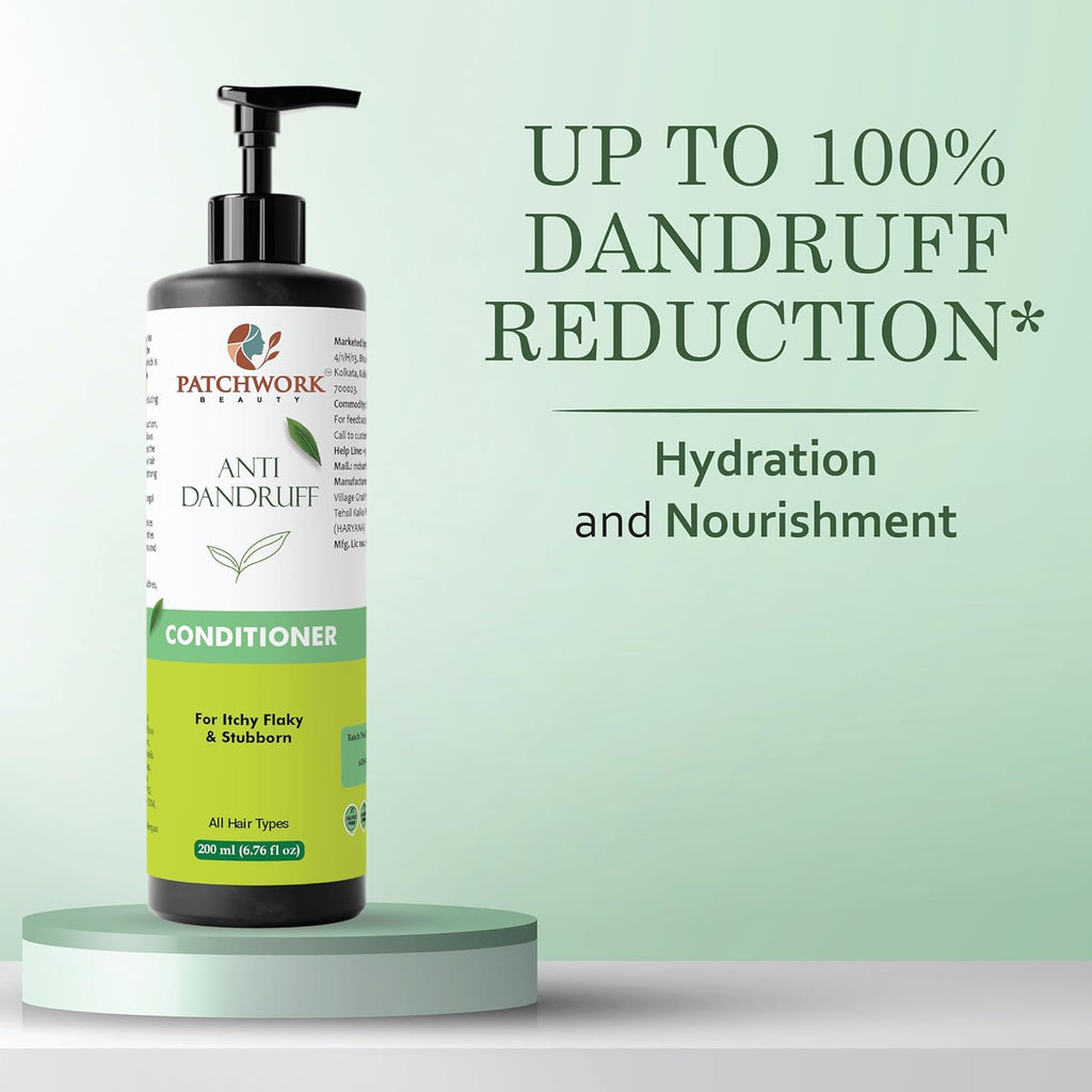 Patchwork Beauty Conditioner, Anti Hair Fall, Frizz-Free, Boosts Hair Growth, All Hair Types, 200 ml (Anti Dandruff Conditioner)