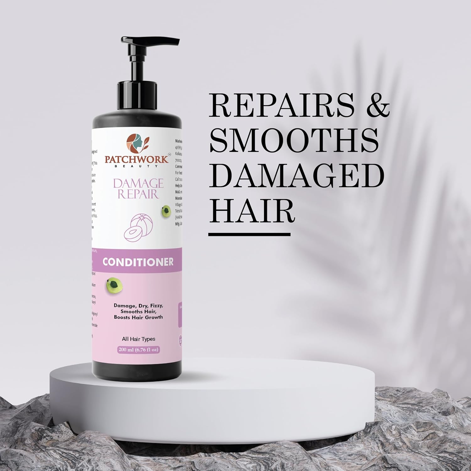 Patchwork Beauty Conditioner, Anti Hair Fall, Frizz-Free, Boosts Hair Growth, All Hair Types, 200 ml (Damage Repair Conditioner)