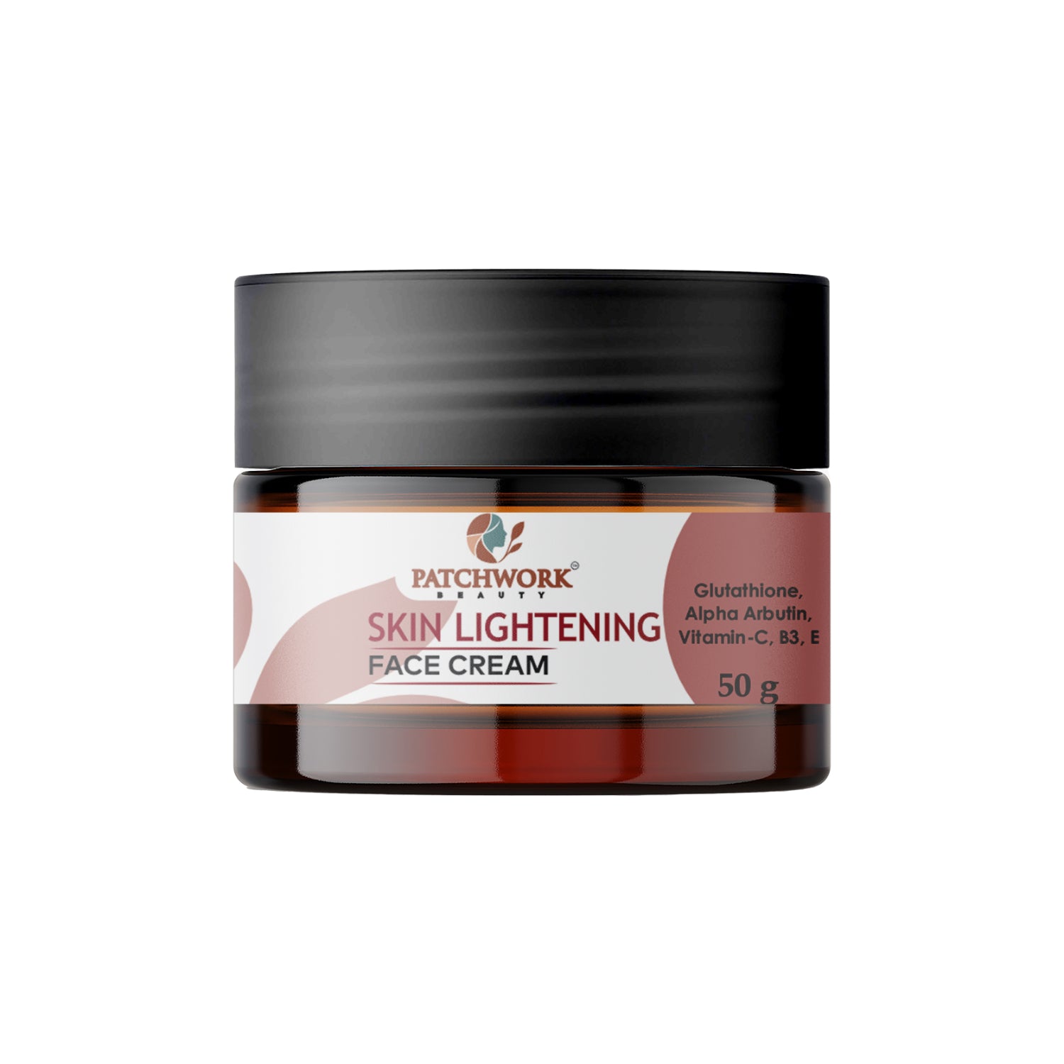 Patchwork Beauty Skin Lightening Face Cream for Brightening and Even Tone Hydrating Daily Skin Care with Glutathione Alpha Arbutin Vitamins for Radiant Smooth Skin 50g