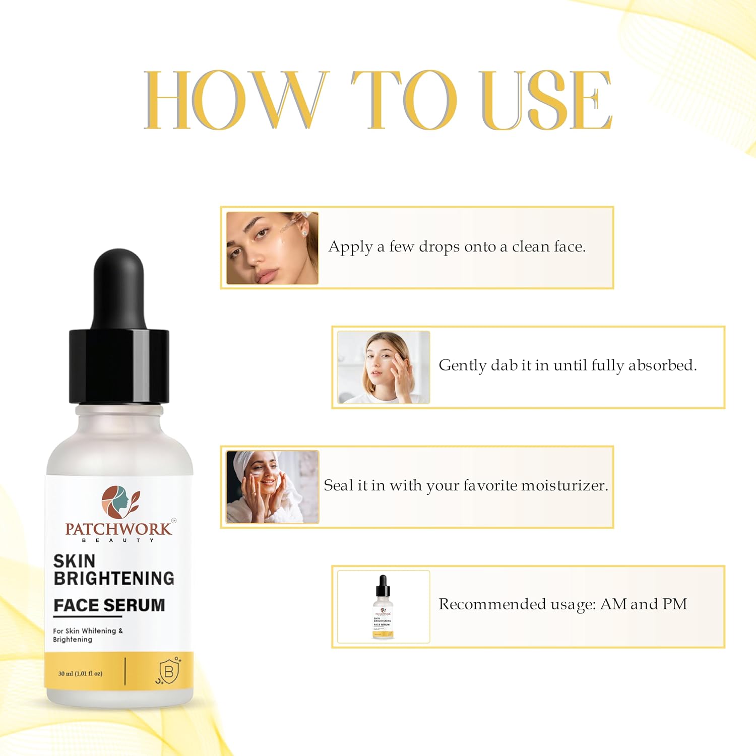 Skin Brightening Face Serum with B14, 30 ml, For Skin Whitening